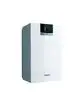Weißer Elektro-Speicher von Vaillant, kompakte Bauweise mit drehbarem Temperaturwähler und einer Statusanzeige auf der Vorderseite. Eignet sich für die Untertischmontage.